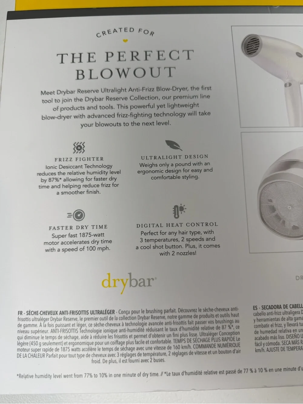 Drybar reserve branded
